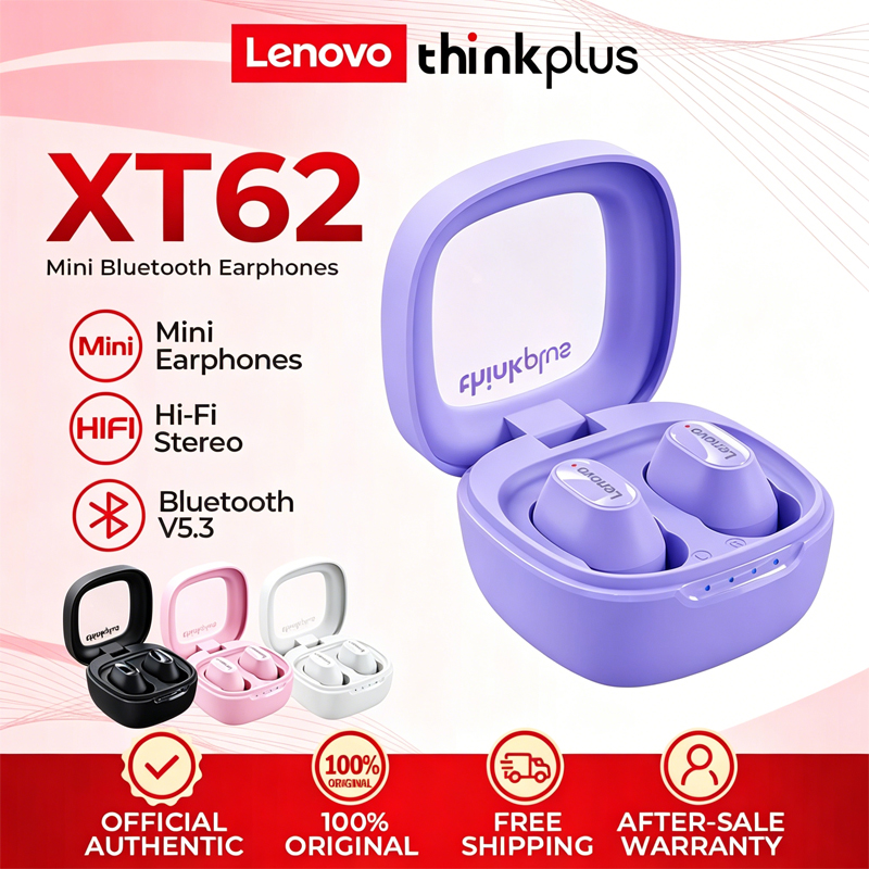 Type C Wired Earphones With Mic - New Lenovo XT62 True Wireless Bluetooth