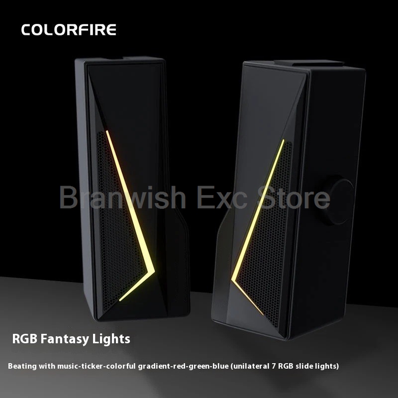 2x2.5W Computer Speaker RGB Li - Rgb Computer Soundbar For Pc 评论和价格