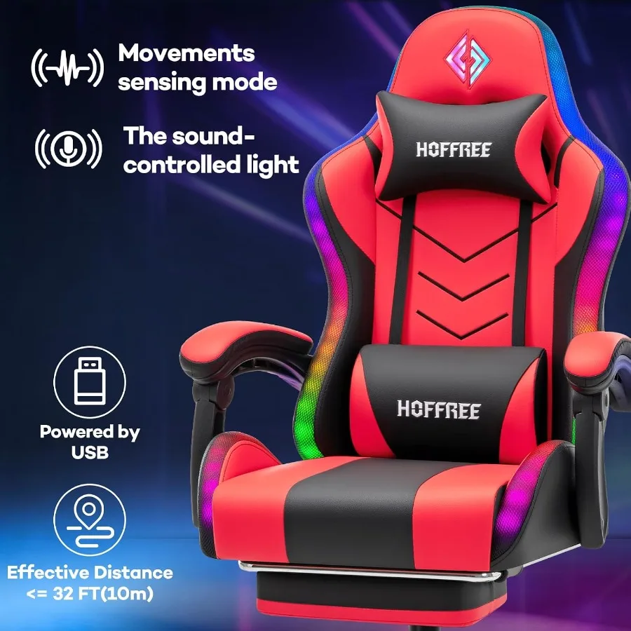 RGB Gaming Chair with Speakers - Speakers 评论和价格