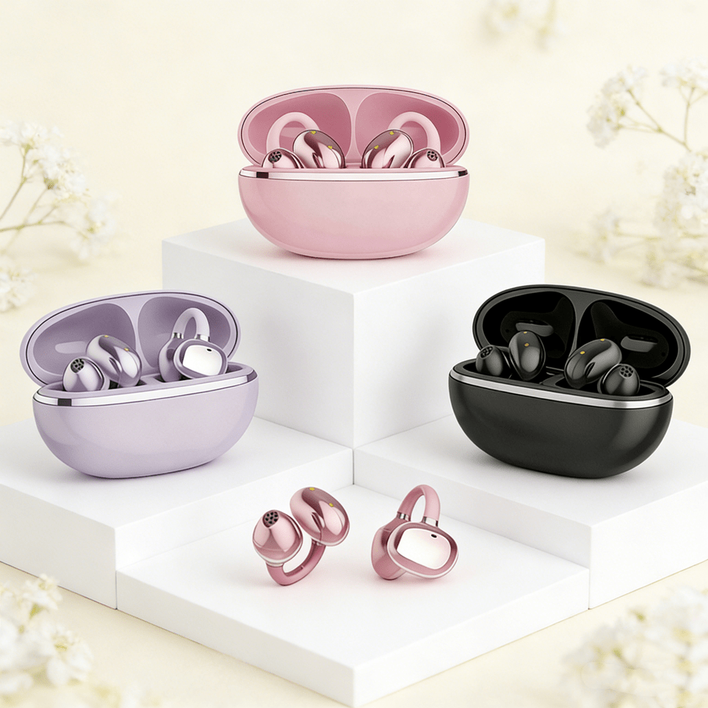 Wireless Open Ear Earclip ENC  - Bone Conduction Running Headphones 评论和价格