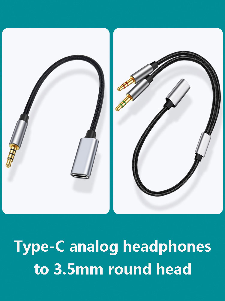 3.5mm Male to Type-C Aux Audio - Type C Wired Earphones With Mic 评论和价格