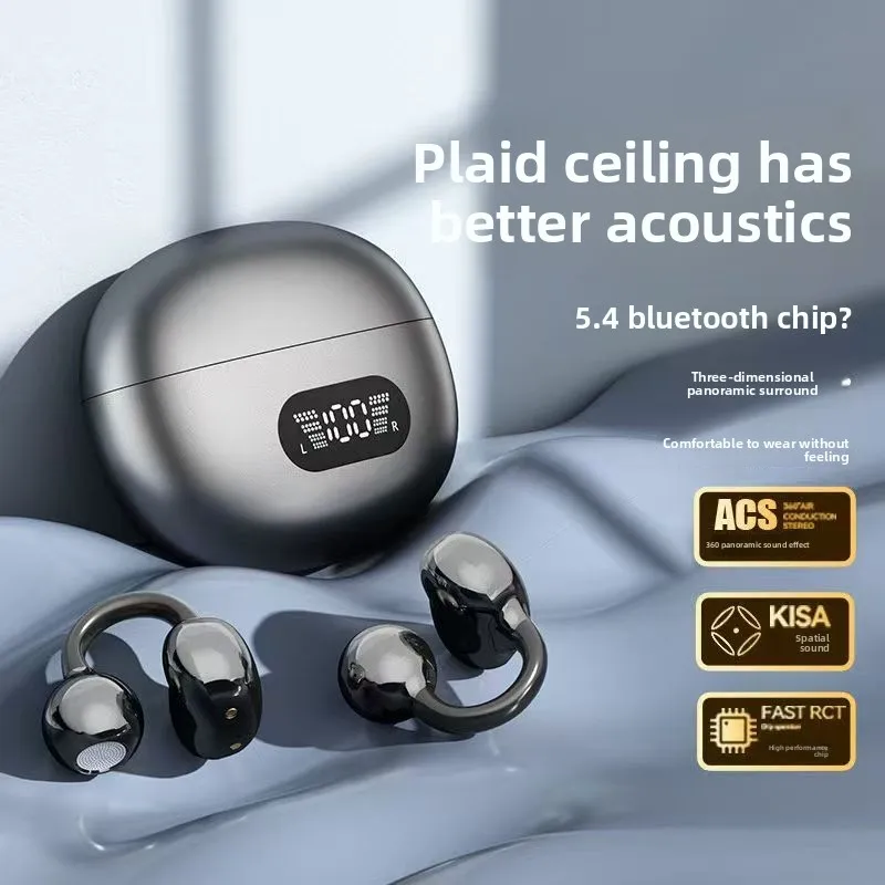 Bluetooth Earphones Clip-On Bo - Bone Conduction Running Headphones 评论和价格
