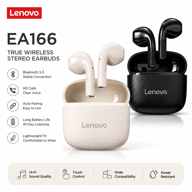 Lenovo EA166 Bluetooth Wireles - Anc Wireless Over Ear Headphones 评论和价格